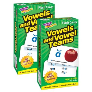 Trend Vowels and Vowel Teams Skill Drill Flash Cards, Pack of 2 - 1 of 1