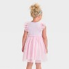 Toddler Girls' Bluey and Bingo Valentine's Tulle Dress - Light Pink - image 3 of 4