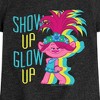 Girls' - Trolls - Show Up Glow Up Poppy Fitted Short Sleeve Graphic T-Shirt - image 2 of 4