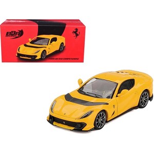 Ferrari 812 Competizone Giallo Modena Yellow 1/64 Diecast Model Car by BBR - 1 of 4