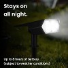Techko Maid 2pk Outdoor Solar Spotlight with Wall Mount and Ground Stake Matte Black - 3 of 4