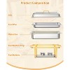 Chafing Dish Buffet Set, 8QT Rectangle Food Warmers Servers w/Lid Holder, Stainless Steel Chafer Set for Party Banquet Catering, Rose Gold - 3 of 4
