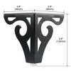 Unique Bargains Metal Cabinet Sofa Tea Table Worktop Shelves Bed  Furniture Legs 4 Pcs - 2 of 4