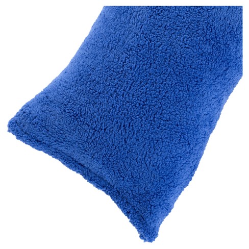 Soft Sherpa Body Pillow Cover 52 X18 Blue Yorkshire Home Target