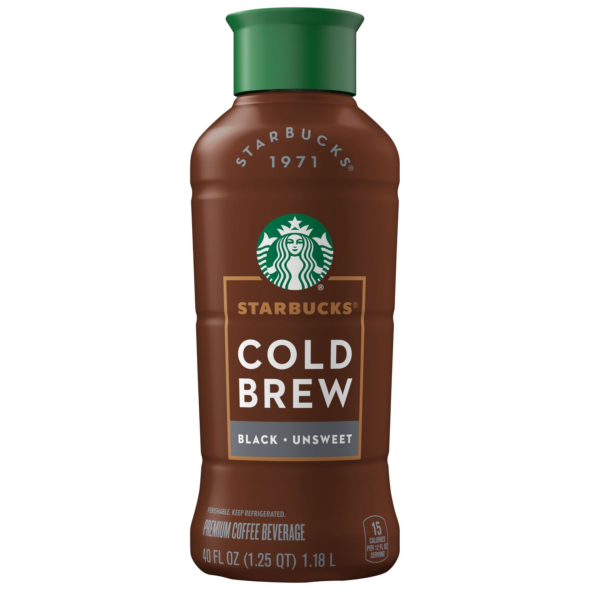Starbucks Black Unsweetened Cold Brew Coffee - 40 fl oz