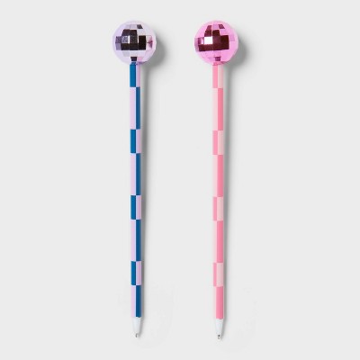 2pc Valentine's Day Ballpoint Pens Black - Spritz™