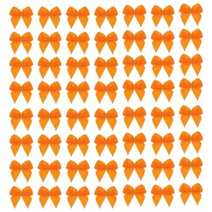 Unique Bargains Craft DIY Gift Packaging Accessories Satin Mini Flower Bows - 1 of 4