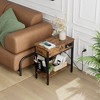 Whizmax End Table with Charging Station- Flip Top Narrow Side Tables With Storage Drawers for Living Room Bedroom Office Small Spaces - 3 of 4