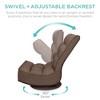 Best Choice Products Folding Floor Gaming Chair for Home, Office w/ 360-Degree Swivel, 4 Positions - 2 of 4