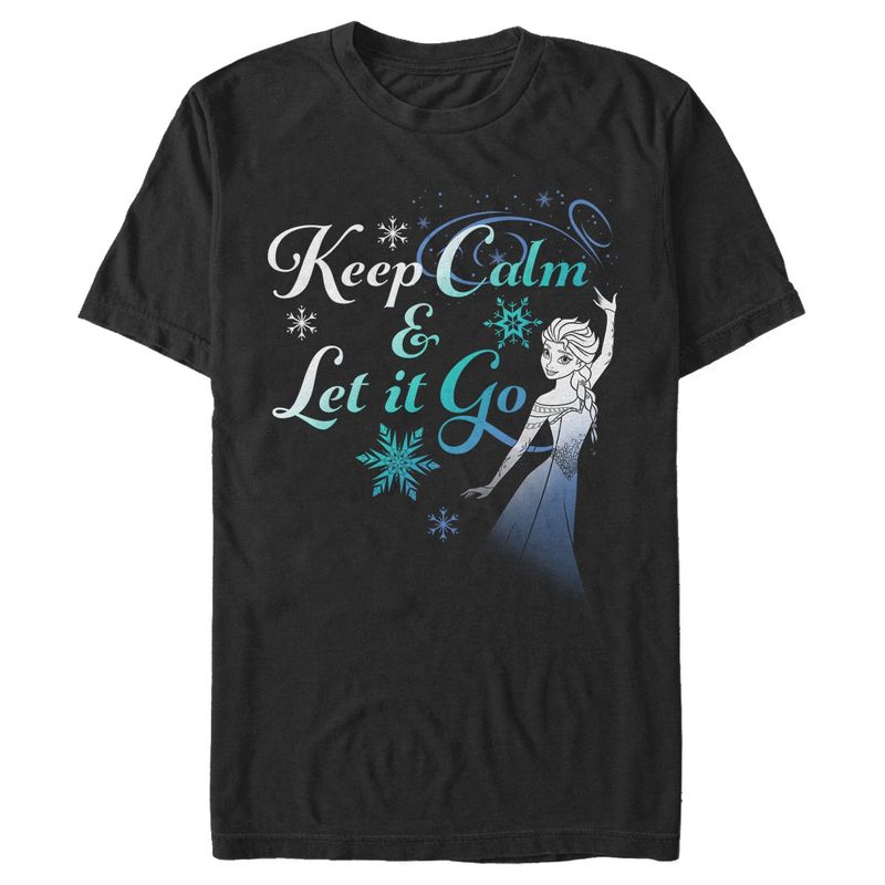Men's Frozen Elsa Keep Calm T-Shirt, 1 of 5