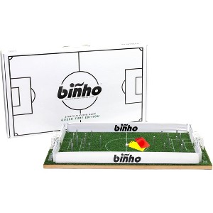 Binho Board Classic Board Game Green Turf - 2-Player Fast-Paced Finger Flicker Pinball Family Board Games - Portable Tabletop Sports Game Set for Any - 1 of 4