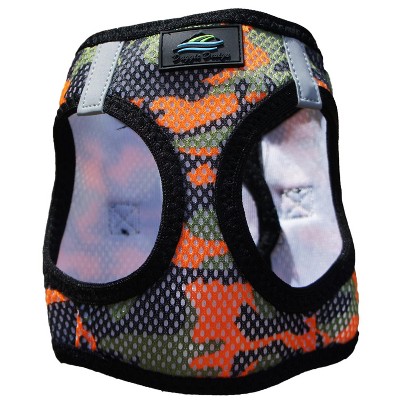 Doggie Design American River Dog Harness Camouflage Collection-Orange