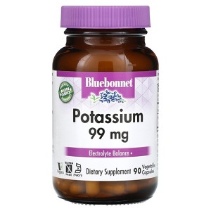 Bluebonnet Nutrition Potassium, 99 mg, 90 Vegetable Capsules - 1 of 4