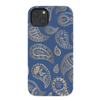 Cynthia Haller Classic blue and gold paisley Tough Tough iPhone 15 Case - Society6