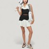 Anna-Kaci Active Women's Sleeveless Colorblock Cropped Top with Collared Neckline and Sculpted Contrast Design - 3 of 4