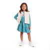 Andy & Evan  Toddler  Teal Jersey Dress w/Rainbow Graphic Dress Set - 2 of 4