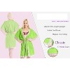 LA LEELA Women's Open Front Summer Beach Duster Beachwear Plus Size Caftan Cover Up for Swimwear - 2 of 4