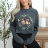Simply Sage Market Women's Bunnies Floral Wreath Long Sleeve Garment Dyed Tee - 2 of 4