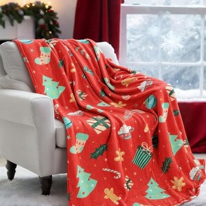 Christmas Flannel Throw Blanket Soft Christmas Flannel Throw Blanket Warm Decor for Christmas Gifts. - 1 of 4