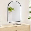 Wooakway Arch Metal Bathroom/Vanity Mirror Decorative Wall Mirror for Living Room Bathroom Bedroom Entryway Black/Gold/Silver - 2 of 4