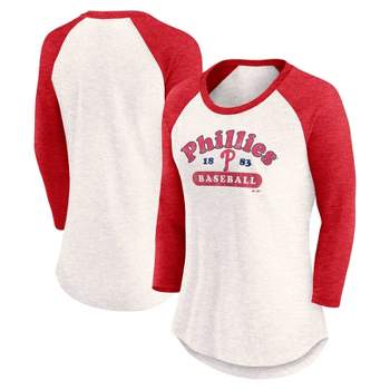 MLB Philadelphia Phillies Women's 3 Qtr Fashion T-Shirt