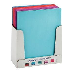 Oxford® Twisted Twin Pocket Folders, Letter Size, Assorted, Pack of 50 - 1 of 3