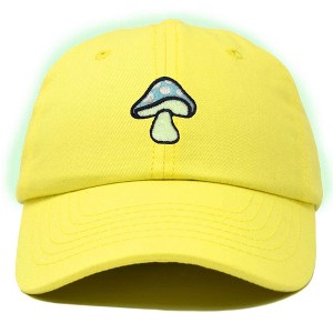 Dalix Mushroom Embroidered Fungi Magic Dad Hat Cotton Baseball Cap Adjustable Mens - 1 of 4