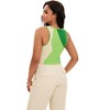 INSPIRE CHIC Women's Color Block Summer Crew Neck Ribbed Sleeveless Crop Going Out Tank Tops - 4 of 4