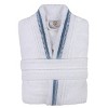 All-Season Unisex Cotton Terry Lounge Bathrobe with Embroidery by Blue Nile Mills - 2 of 4