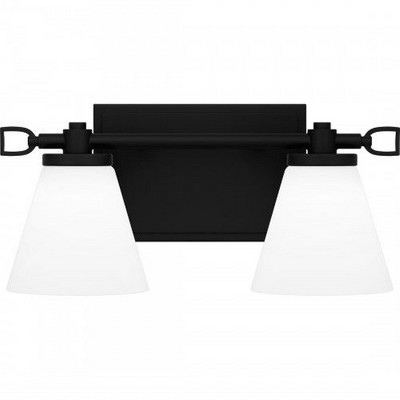 Quoizel Lighting Daniels 2 - Light Vanity in  Matte Black