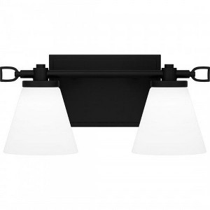 Quoizel Lighting Daniels 2 - Light Vanity in  Matte Black - 1 of 4