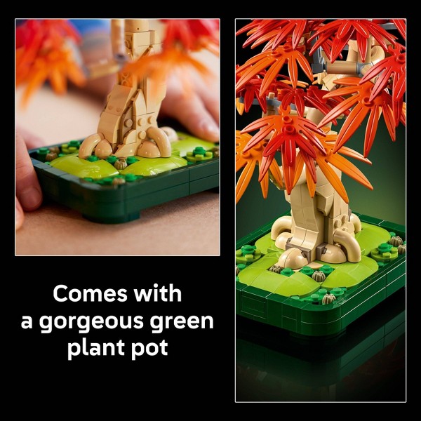 LEGO Botanicals Bonsái de Arce Rojo Japonés Árbol 10348 4