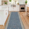 2'x10' Washable Neutral Farmhouse Boho Runner Rug - 2 of 4