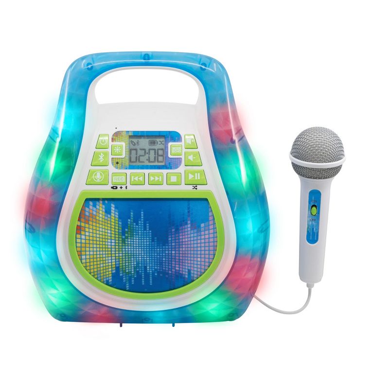 eKids Bluetooth Karaoke Machine with Party Lights - Blue (EK-558.5XV1), 1 of 5
