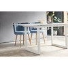 70.86" x 31.5" x 29.5" Square Extendable Dining Table with metal leg, Modern Space Saving Kitchen Table for Living Room - 3 of 4