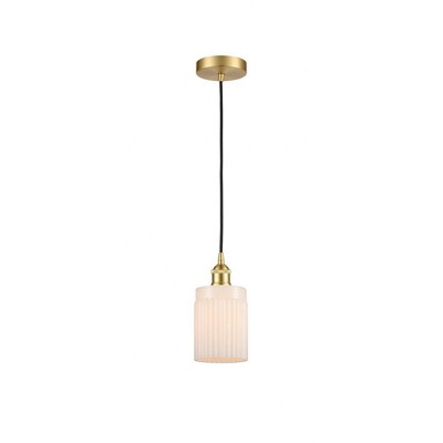 Hadley - 1 Light Cord Hung Mini Pendant In Art Deco Style-9.75 Inches Tall and 4.5 Inches Wide