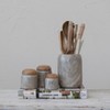 Storied Home Modern Marble Canister with Wood Lid - 2 of 4