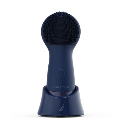 Nautica PC130 Sonic Facial Cleansing Brush Made with Ultra Hygienic Soft Silicone, Waterproof and Rechargeable Face Scrub Brush for Men & Women