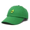Dalix Avocado Embroidered Mens Cotton Dad Hat Baseball Cap Womens - 4 of 4