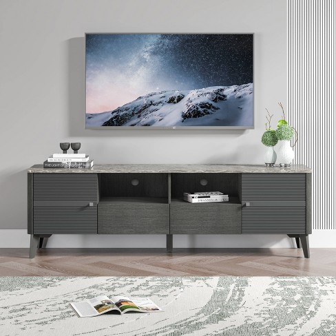 Faux marble tv deals stand