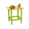 Aoodor Outdoor Adirondack Side Table HDPE End Table，Classic Modern Design，High-Quality，Easy to Assemble，Versatile End Table for Patio, Garden, Lawn - 2 of 4