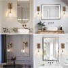 1 - Light Hemisphere Crystal Modern Wallchiere Wall Light Wall Sconce - 2 of 4