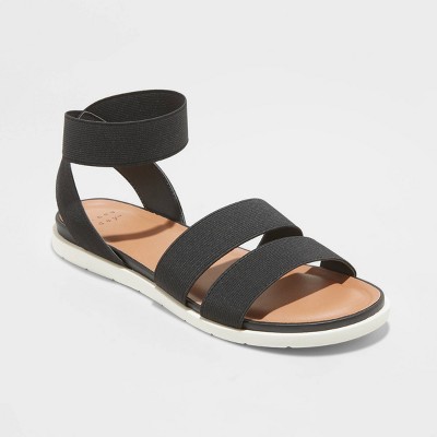 Women's Esme Elastic Ankle Strap Sandals - A New Day™