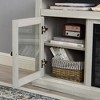 60" Contemporary TV Stand with 18" Fireplace Insert, Modern Entertainment Console with Open and Closed Storage for TVs up to 65" for Living Room - 4 of 4
