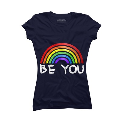 Adult Design By Humans Be You Rainbow Pride By Chos T-Shirt