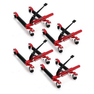 Car Dolly Jack Set of 4, 1500LBS Capacity Hydraulic Car Wheel Dolly, Rollers with Foot Pedal, for Tire Auto Repair Moving - 1 of 4
