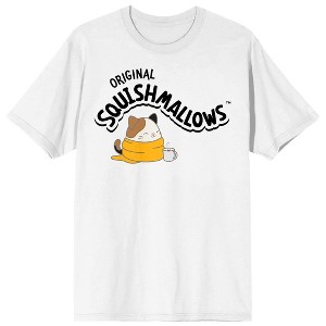 Squishmallows Cozy Cam With Cocoa Crew Neck Short Sleeve Men's White T-shirt - 1 of 3