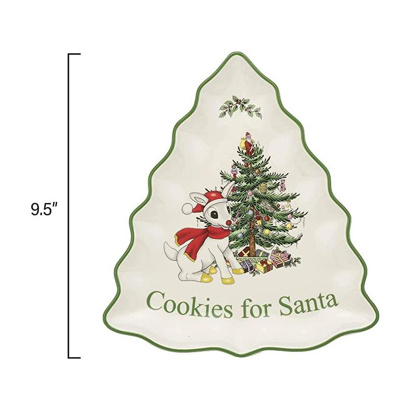Spode Christmas Tree Rudolph the Red-Nosed Reindeer® Cookies For Santa Server - 9.5 Inch, 3 of 4