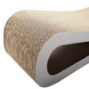 Mewoofun Cat scratcher cat toy corrugated cardboard, Natural, 29.5"*8.5"*7.5" - 4 of 4