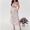 Nmoder Lace Patchwork Maxi Dress - Sexy V-Neck Cutout & Backless Slit Bodycon Party Dress for Small Chest - 2 of 4